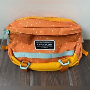 Dakine Hot Laps 5L Hip or Crossbody Bag Orange and Yellow